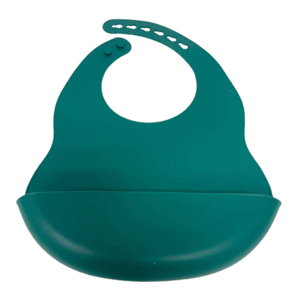 Babero Bebé De Silicona Gadnic Regulable Con Bolsillo Regulable 
