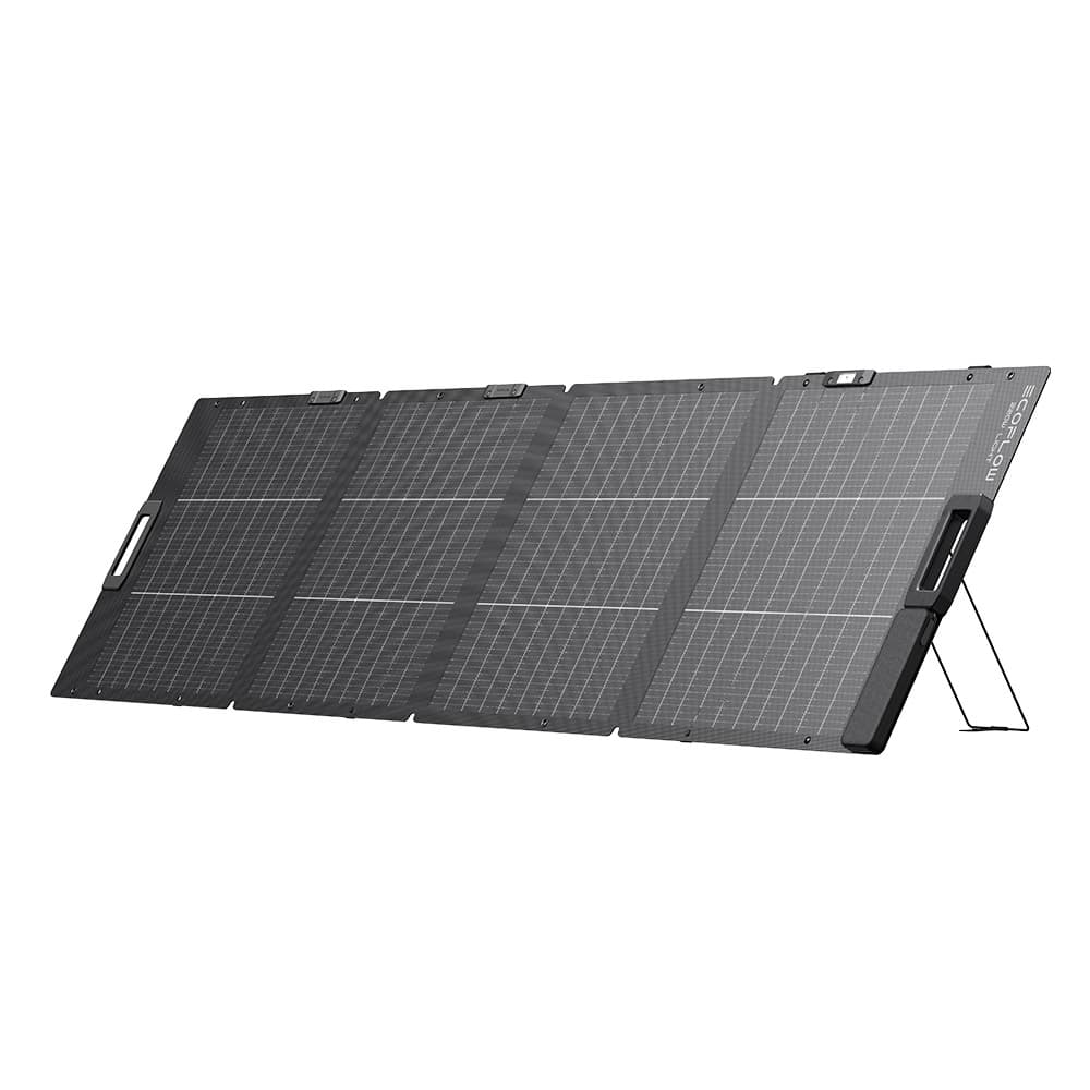 Panel Solar Portátil EcoFlow Diseño Bifacial 220W Eficiencia de Conversión Hasta 25%