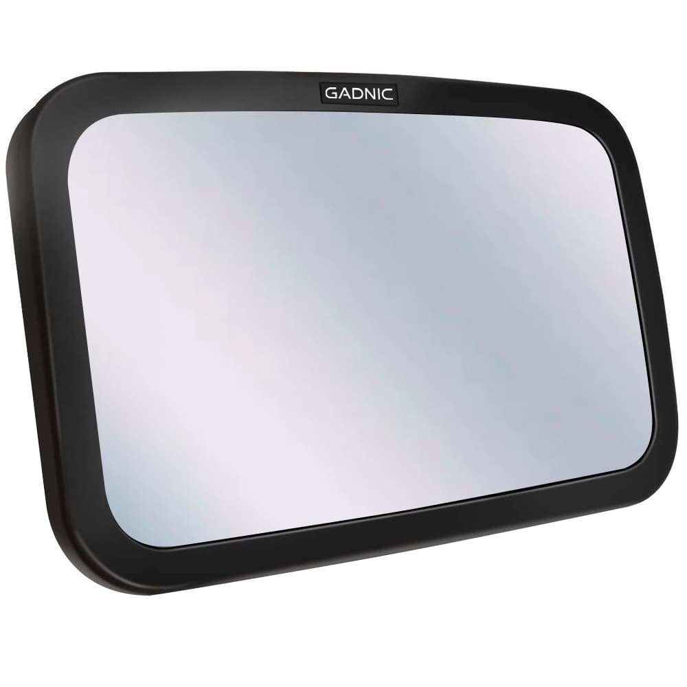 Espejo Retrovisor Auto Bebe Gadnic Ajustable Para Asiento Trasero Seguridad Infantil Material Acrilico ABS Resistente A Golpes