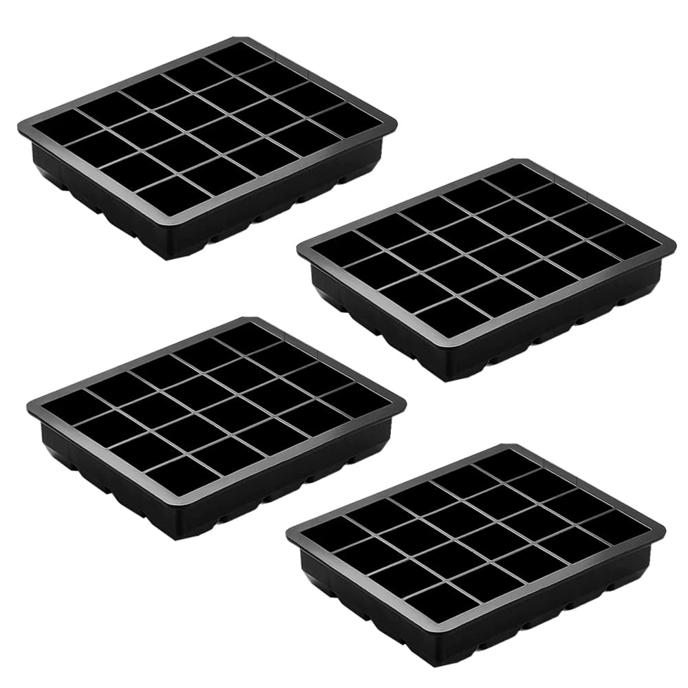 Kit x4 Cubetera De Silicona Gadnic Para 20 Cubos De Hielo Chicos