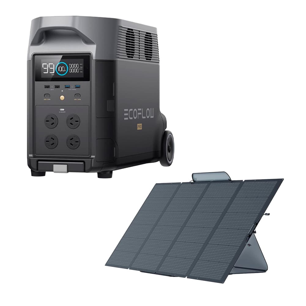 Kit Generador de Energía EcoFlow Delta Pro y Panel Solar Plegable 400W