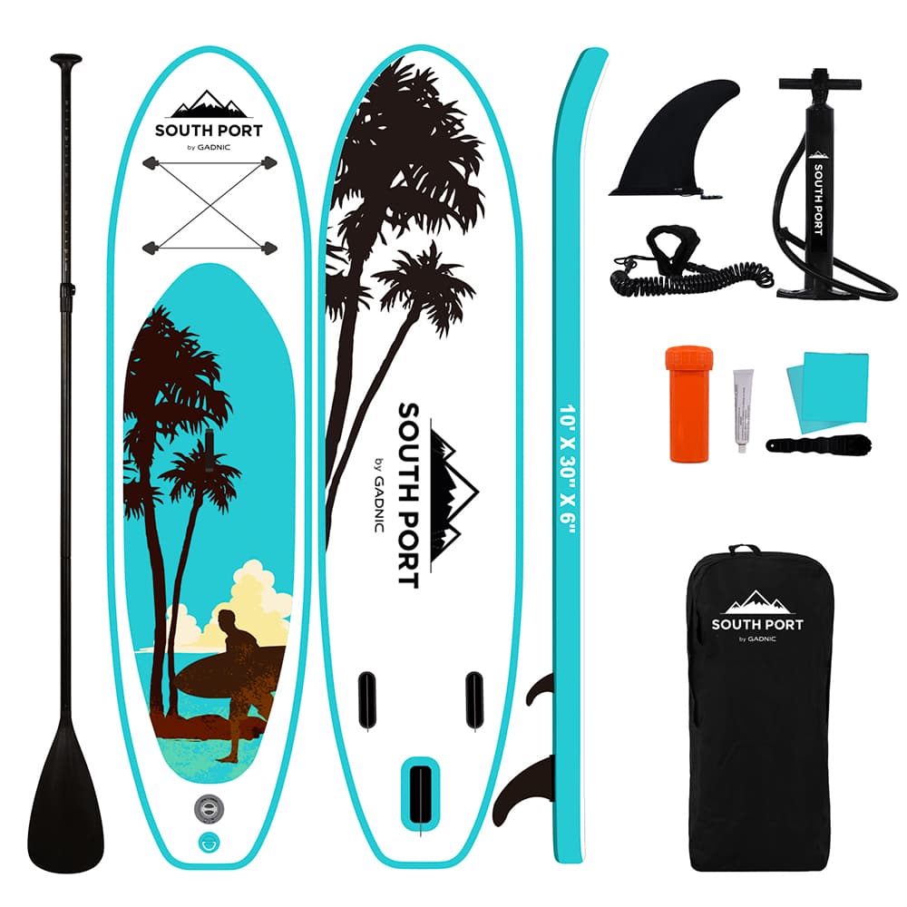 Tabla Paddle Surf South Port By Gadnic Inflable Base Antideslizante Board 305 cm Con Remo
