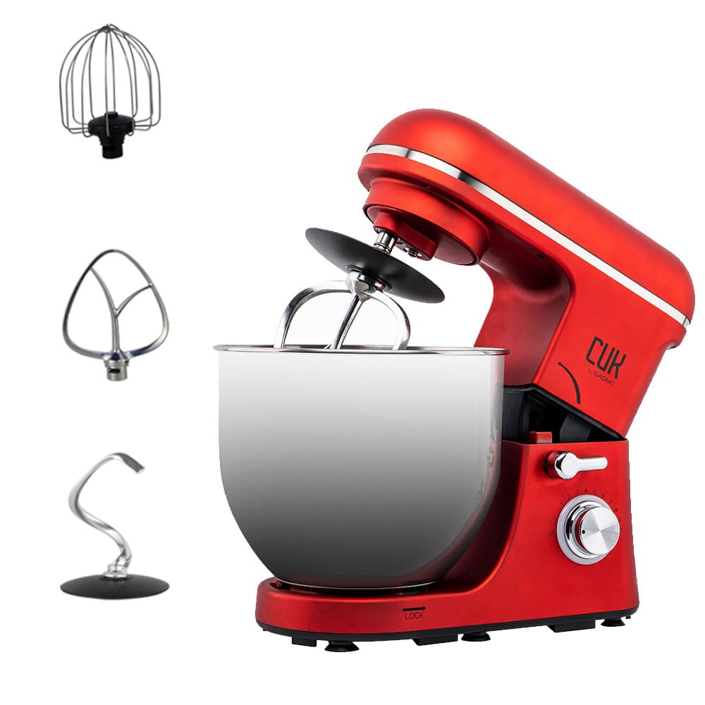 Batidora de Pie 1400w Gadnic 57L 10 Velocidades Con Accesorios Usado