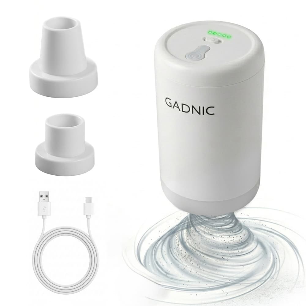 Bomba de Vacio Gadnic 20W Succion Electrica 3700 Pa Bolsas Inflables USB Usado