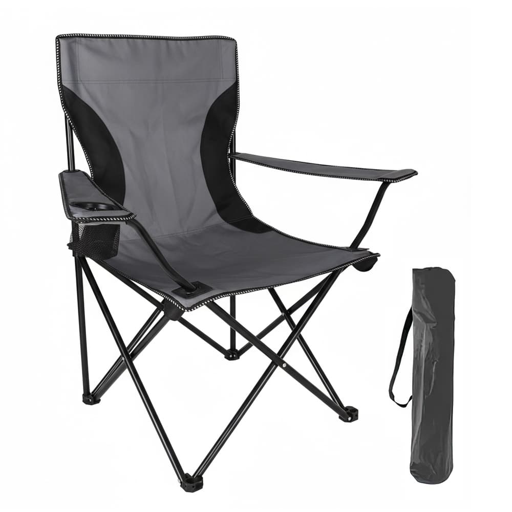 Silla Plegable Gadnic Reforzada Ideal Camping Pesca Con Portavaso