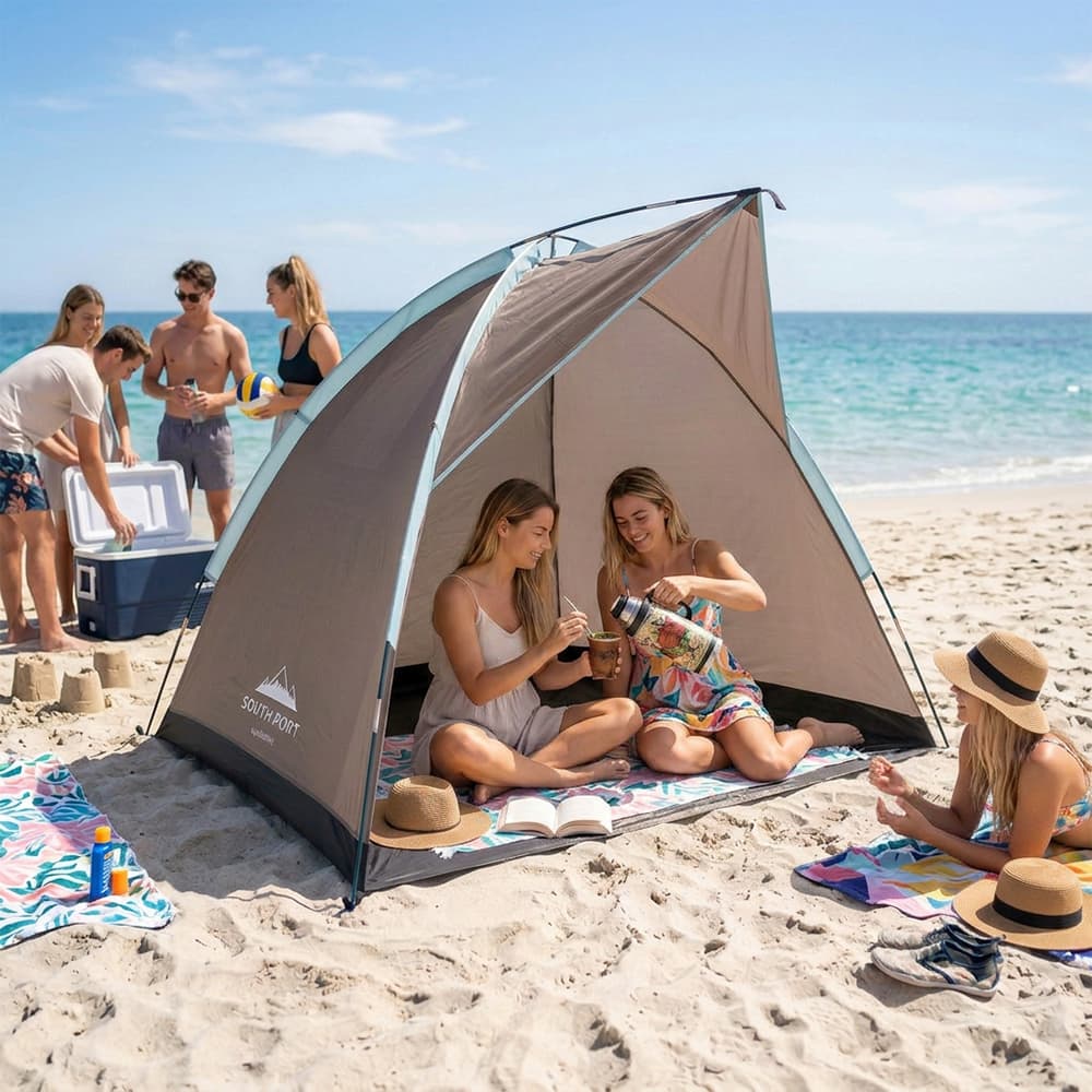 Carpa De Playa Southport By Gadnic Protección Solar UPF50 Ultraliviana 170x150 Impermeable Camping Portátil