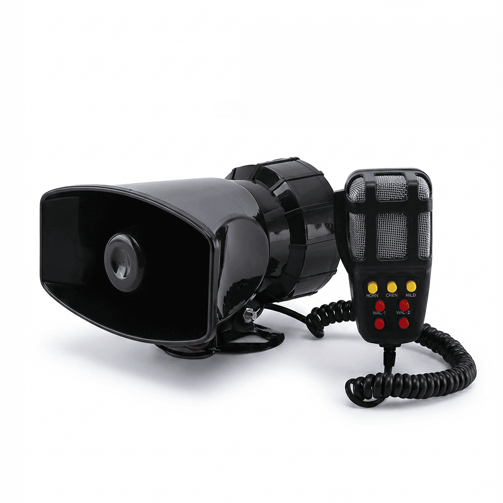 Sirena 100w 7 Sonidos Tono Alarma Moto Auto Policia Megafono Outlet