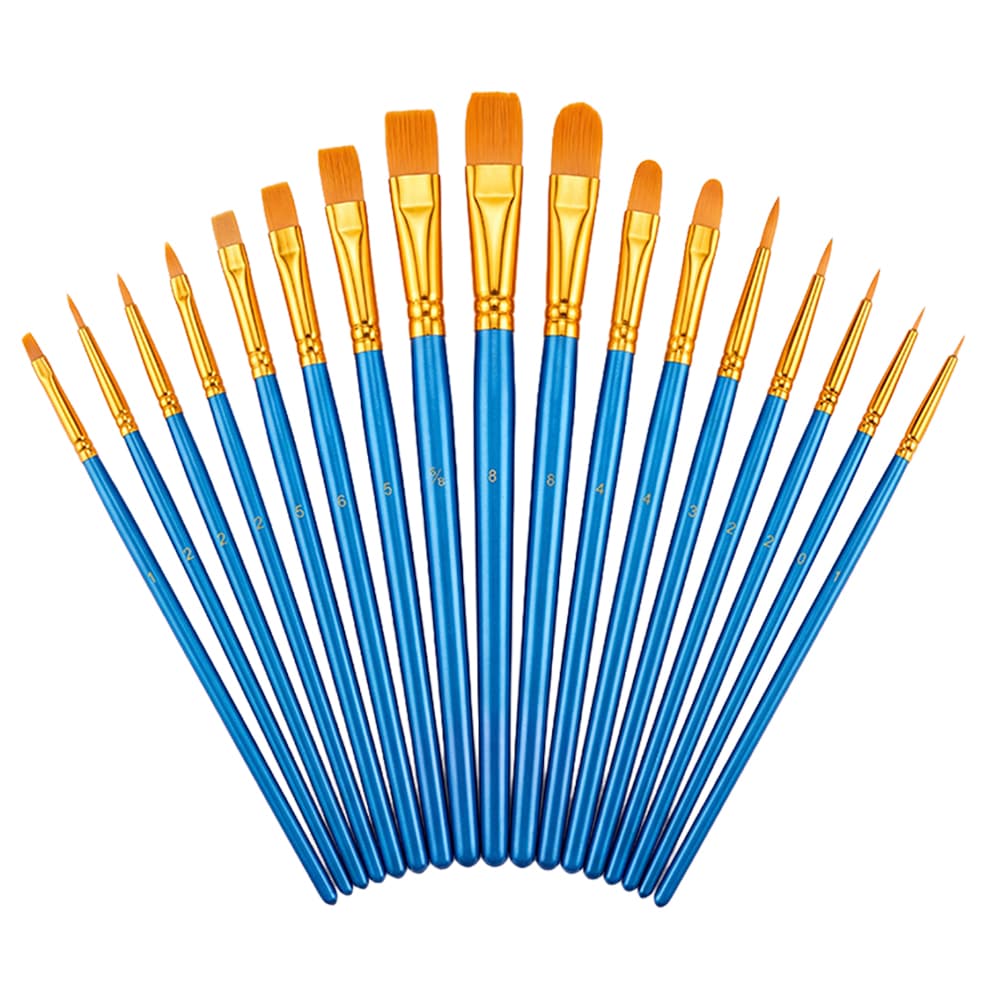 Set de Pinceles Gadnic x20 Para Óleo Acuarela y Acrílico