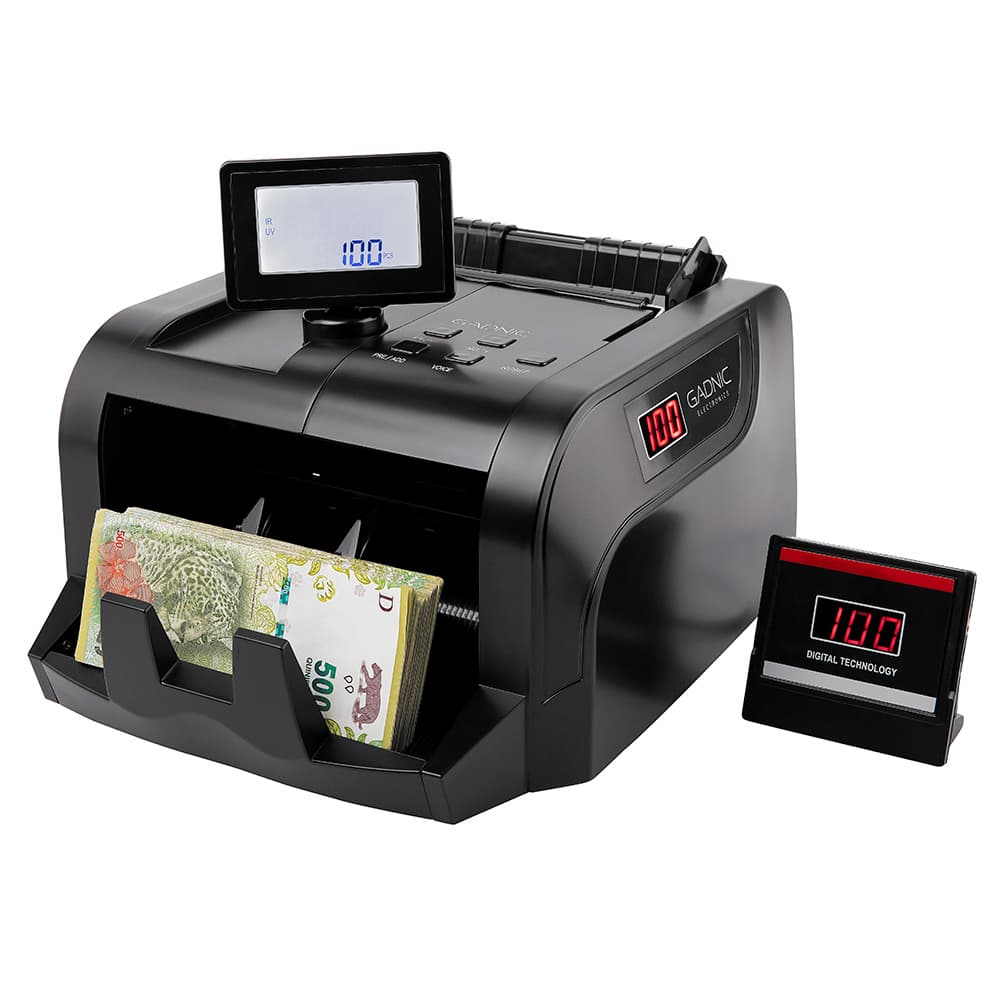 Contadora De Billetes Gadnic C-4200 Portable Homologada Doble Visor Detecta Falsos Usado