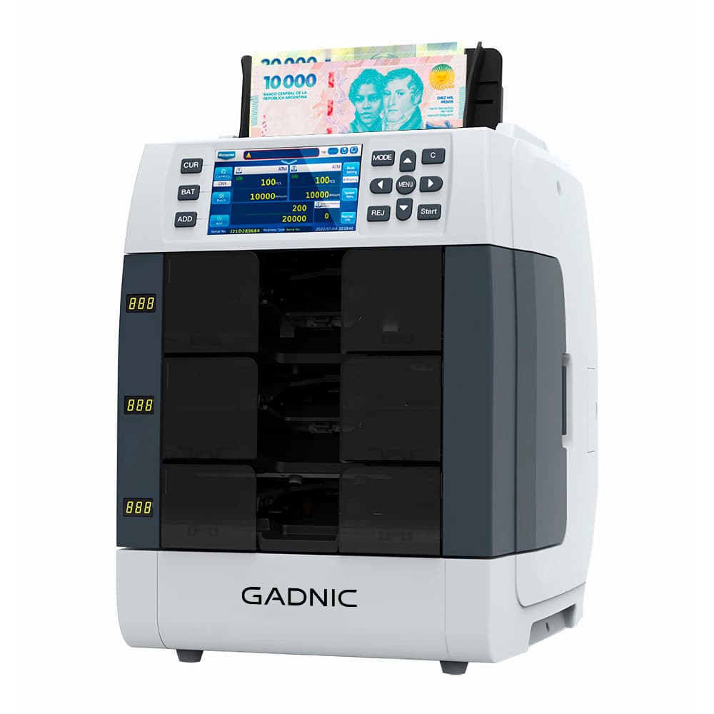 Contadora de billetes Gadnic Detección Multisensor Esterilización UV y Clasificación Multidivisa Outlet
