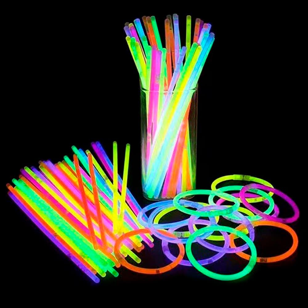 Pack de Pulseras Luminosas Quimicas Ziyen De Neon X100