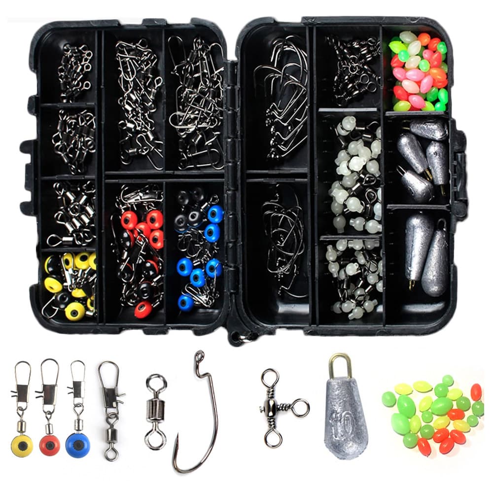 Kit Accesorios De Pesca Gadnic 177 Unidades Anzuelos