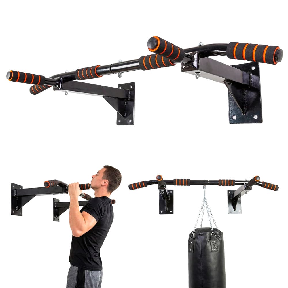 Barra de dominadas Gadnic pared fitness reforzada 200 kg Entrenamiento multifunción Outlet