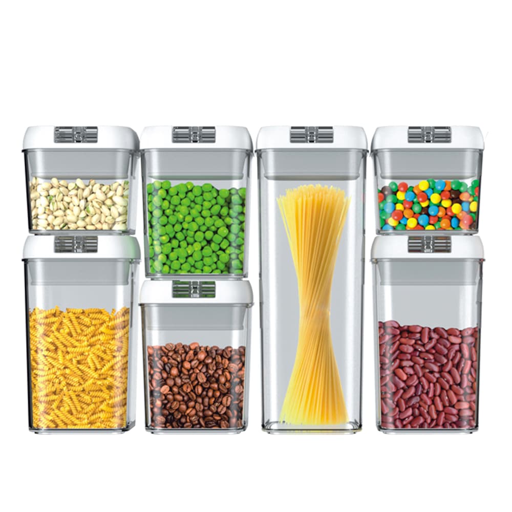 Set De 7 Contenedores Para Cocina Gadnic Con Tapa Hermética Outlet