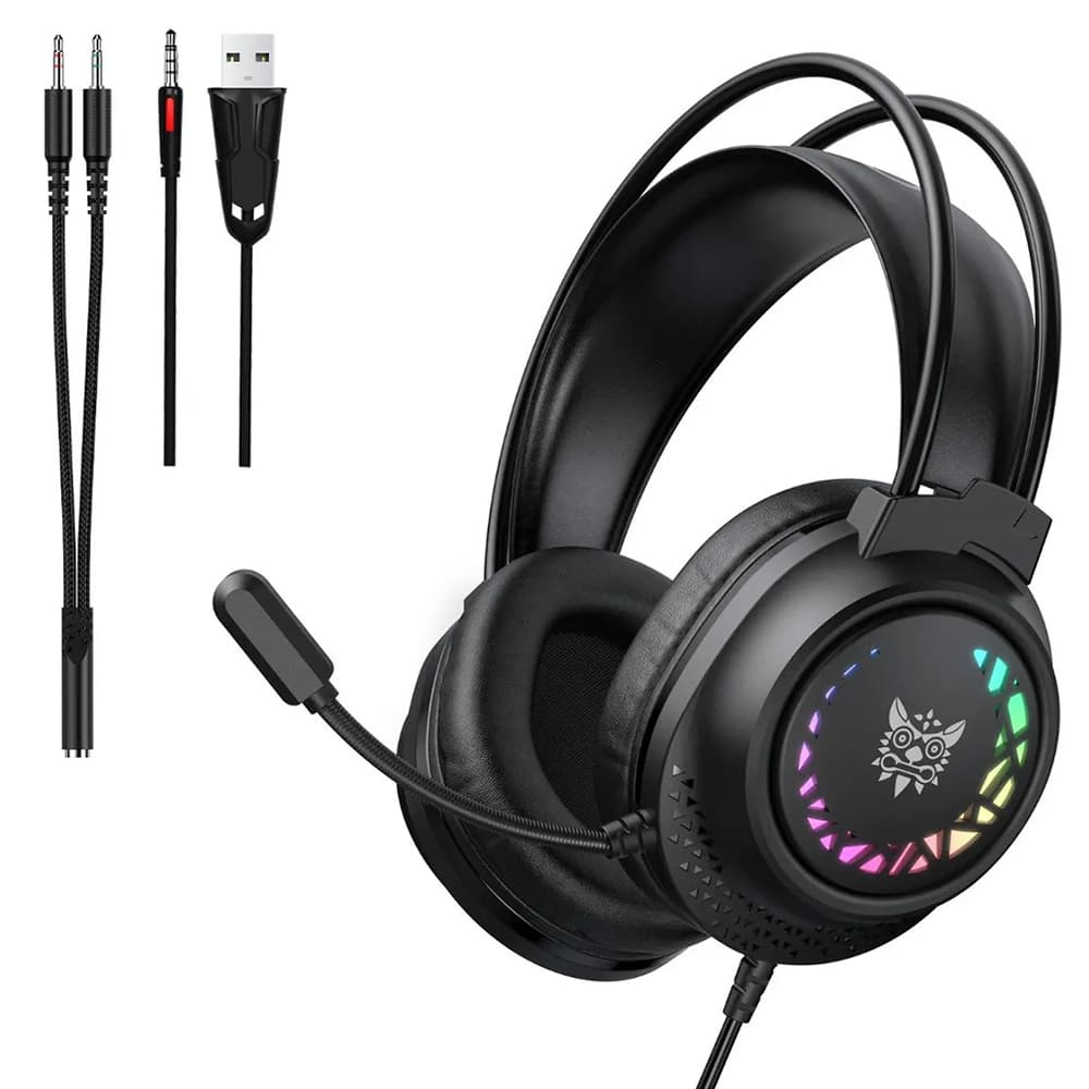 Auriculares Gamer ONIKUMA X92 Black Cable 35 mm RGB Sonido Envolvente Outlet