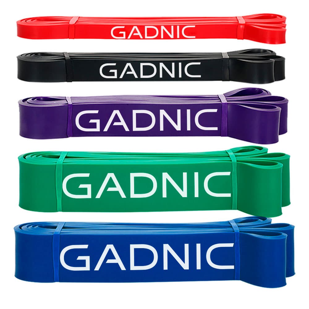 Bandas Elásticas Gadnic Kit x5 Isométricas 5 Intensidades Super Resistentes Outlet