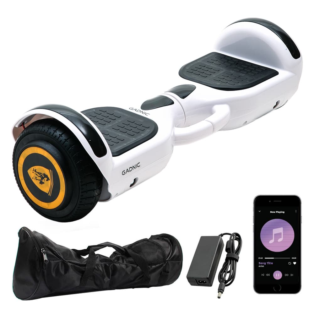 Patineta Electrica Gadnic Hoverboard 65 Pulgadas 250W Carga Máxima 100 kg Autonomía 6-8 km Batería Litio 1,8Ah