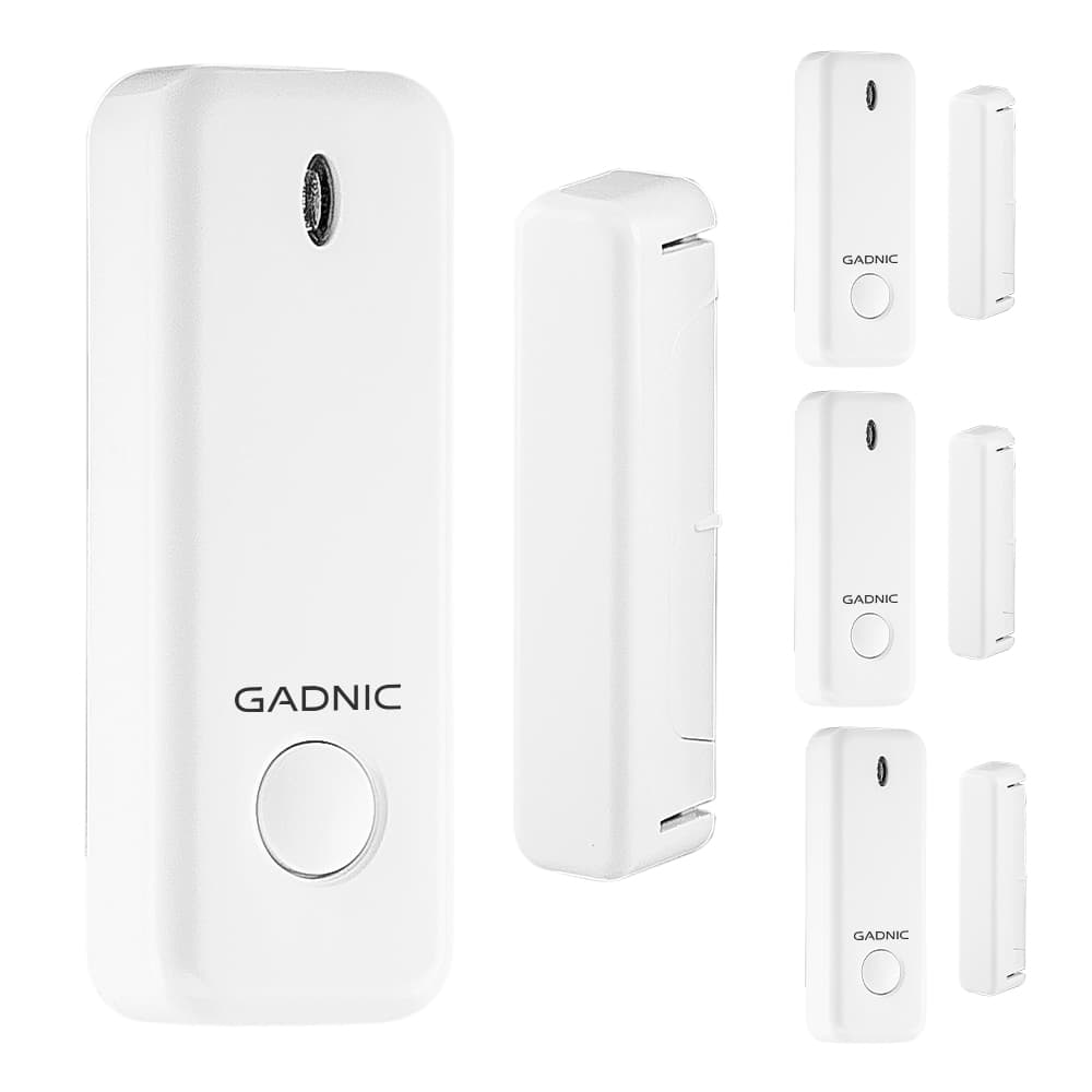Kit x4 Sensores inalámbricos Gadnic WS1000 Puertas Ventanas