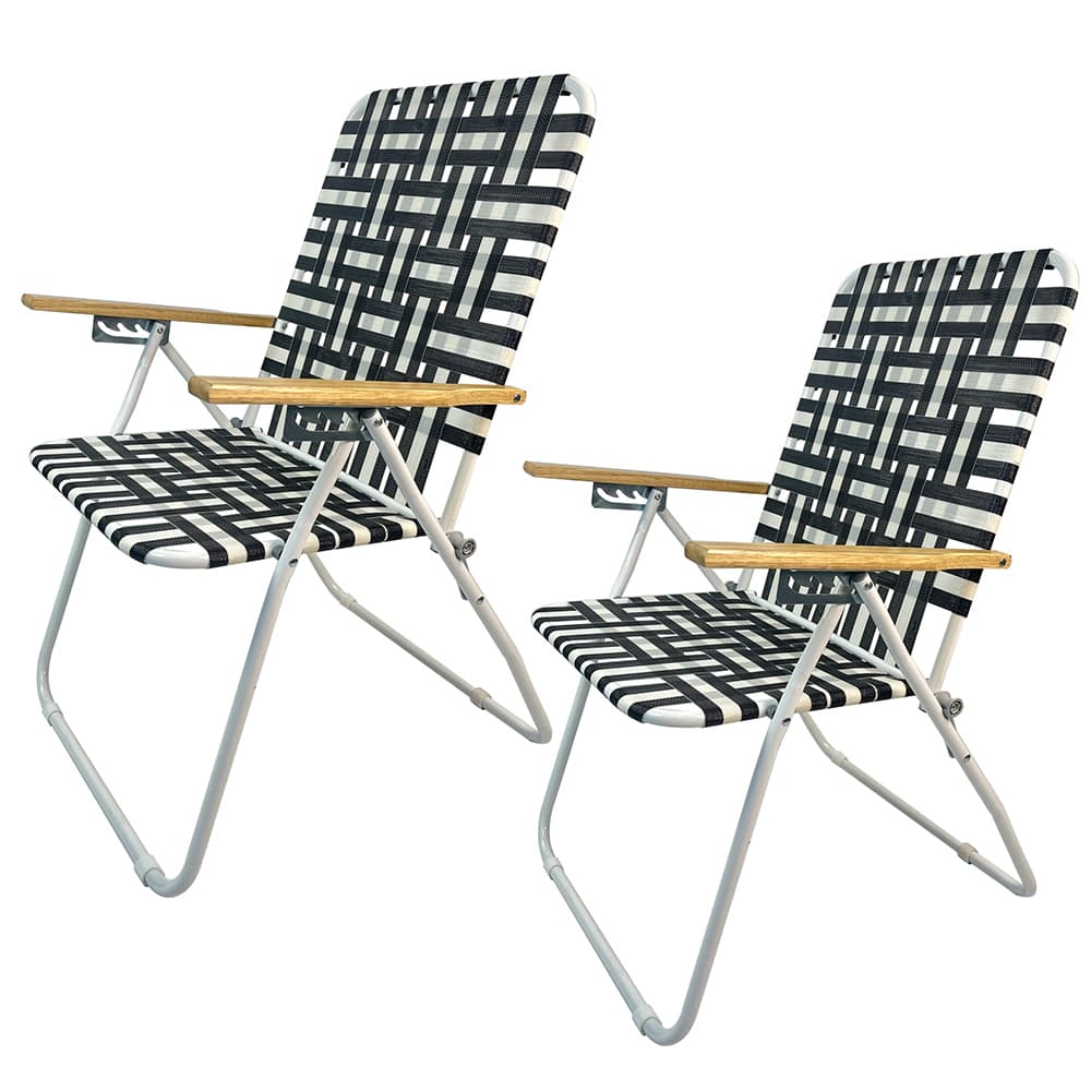 Kit X2 Reposeras De Playa Plegable Gadnic Silla Con Apoyabrazo
