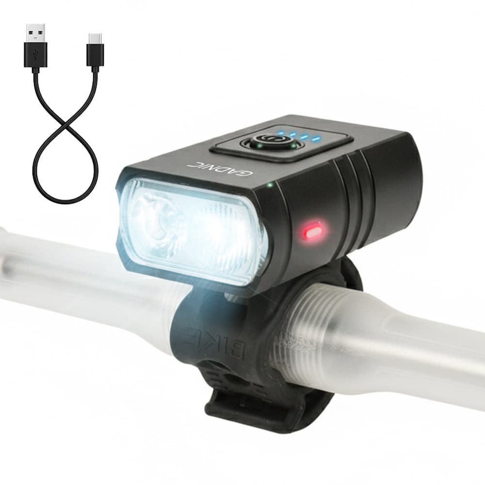 Luz Recargable Gadnic Para Bicicleta LED Delantera