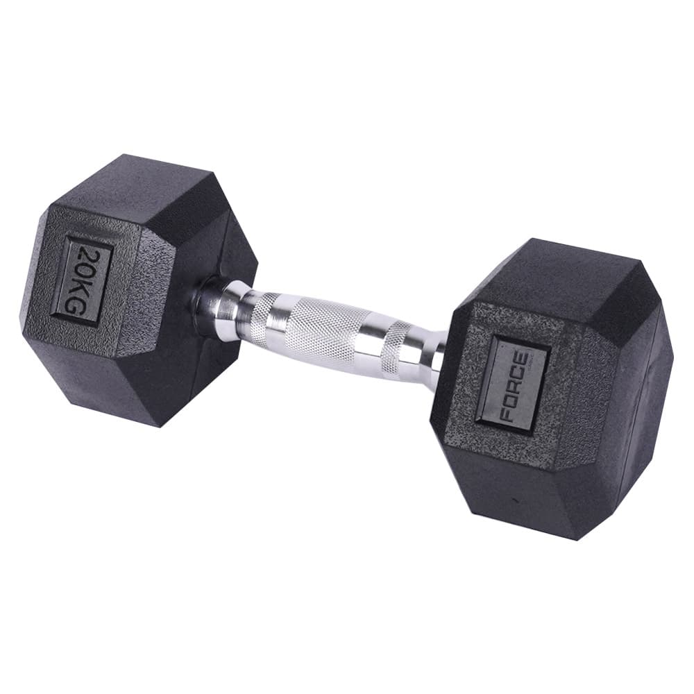 Mancuerna Hexagonal Force By Gadnic 20KG Agarre Seguro Outlet