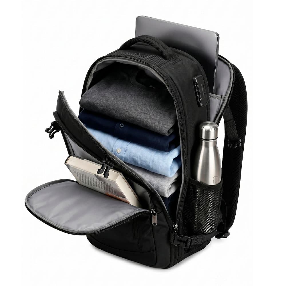 Mochila De Viaje Expandible Gadnic Al Vacío Con Bomba Eléctrica Portátil Correa Para Valija