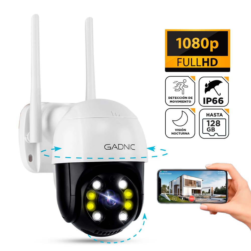 Kit Cámara de Seguridad Gadnic P245F22 Domo 3MP IP66 Bluetooth Wifi Visión Nocturna x3