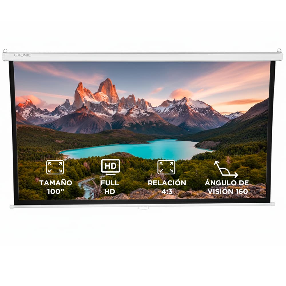 Pantalla Proyector Gadnic 100 Manual Outlet