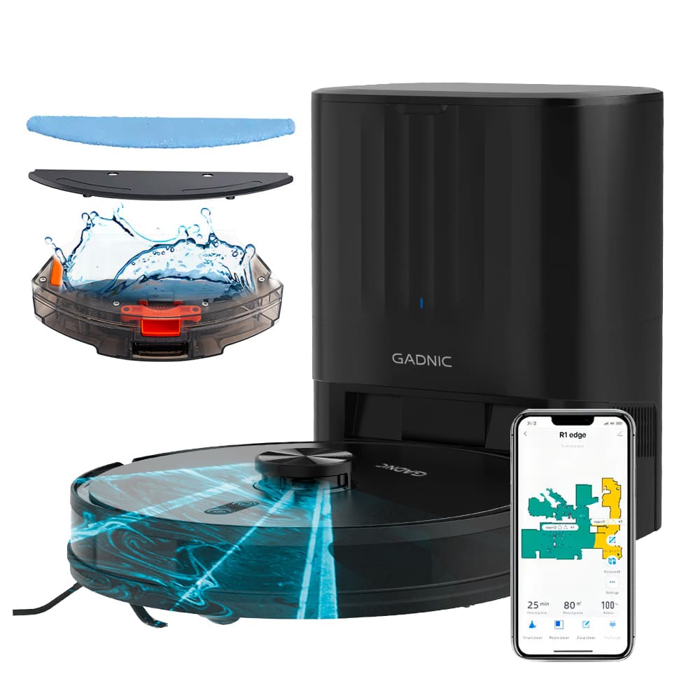 Aspiradora Trapeadora Robot Gadnic AC800 Con Base Carga Mapeo Inteligente Usado