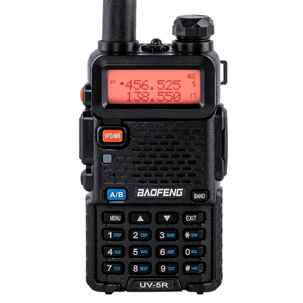 Handy Baofeng UV-5R Bi-Banda 5w 128CH Hasta 10km 2 Baterías y Manos Libres Outlet